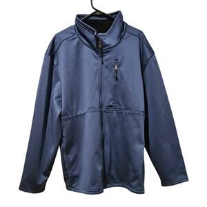 Swiss Tech Mens Softshell Jacket Wind Waterproof Blue Indigo Size 2XL,